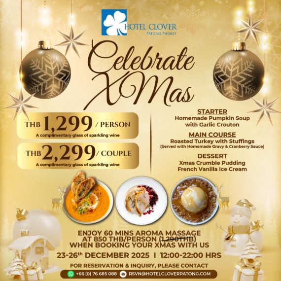 Celebrate Christmas at Hotel Clover Patong Phuket