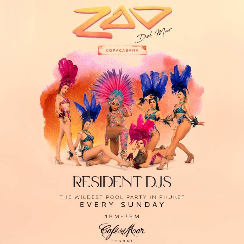 ZOO DEL MAR (DEC): COPACABANA EDITION @ Café del Mar Phuket