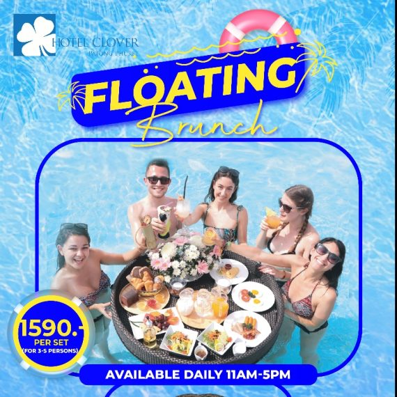 Floating Brunch at Hotel Clover Patong Phuket
