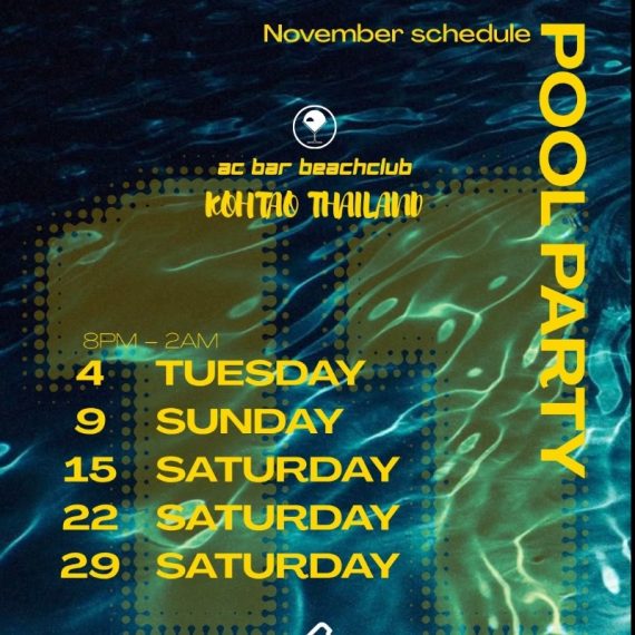 🔥22 Nov 2025 - POOL PARTY @ AC BAR BEACHCLUB 🔥