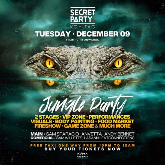 SECRET JUNGLE KOH TAO PARTY - 9 DECEMBER