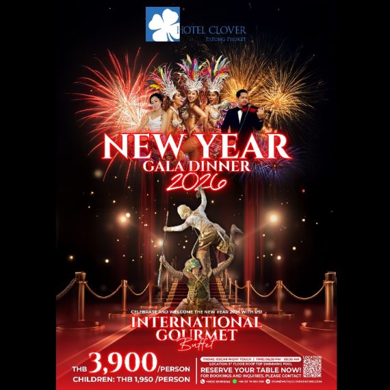 New Year Gala Dinner 2026 – Hotel Clover Patong Phuket