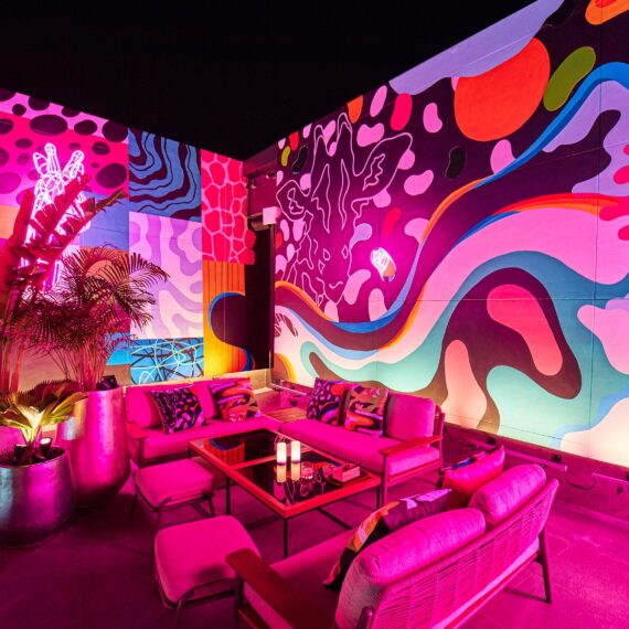 Pink Giraffe Rooftop Bar by Topgolf Megacity