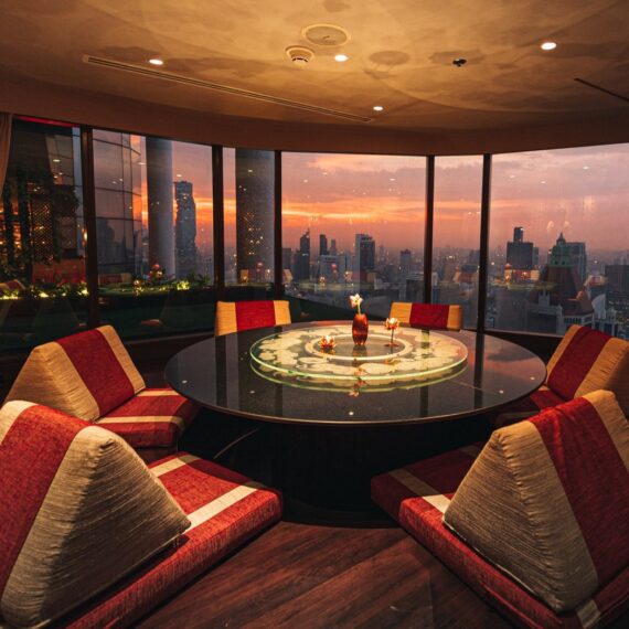 Saffron Contemporary Thai Signature Rooftop Banyan Tree Bangkok
