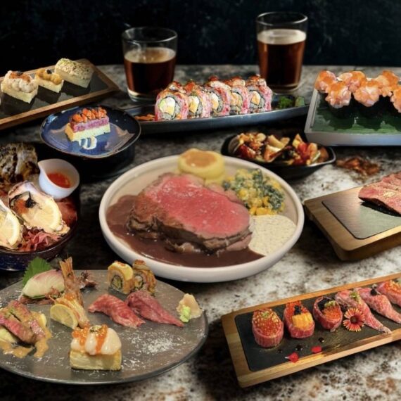 Killing Time Wagyu and Japanese glass