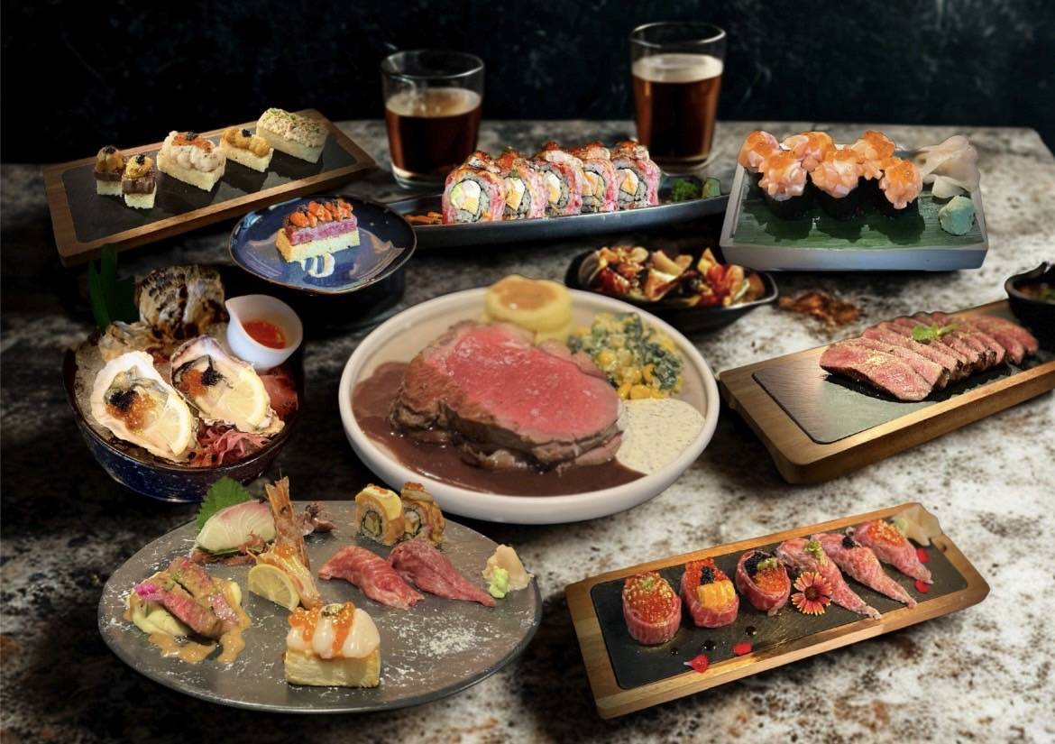 Killing Time Wagyu and Japanese glass