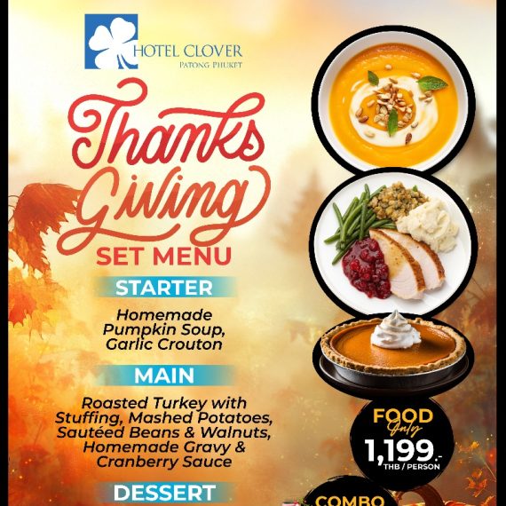 Celebrate Thanksgiving at Hotel Clover Patong Phuket