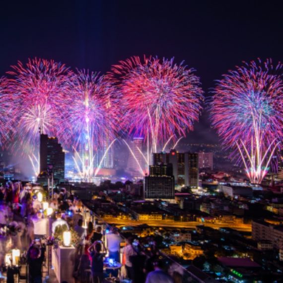 Yao Rooftop NYE - Midnight in Shanghai