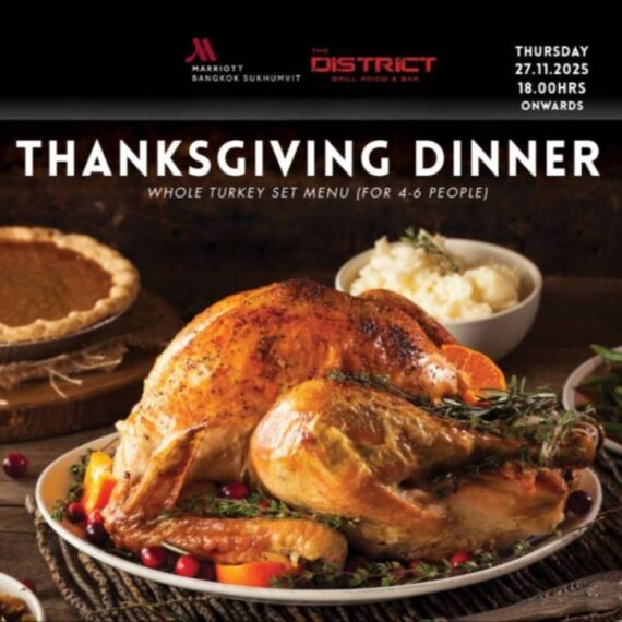 Turkey Set Menu at The District Grill Room & Bar | Bangkok Marriott Hotel Sukhumvit