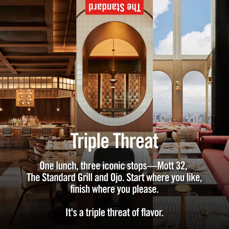 Three of a Kind at The Standard, Bangkok Mahanakhon