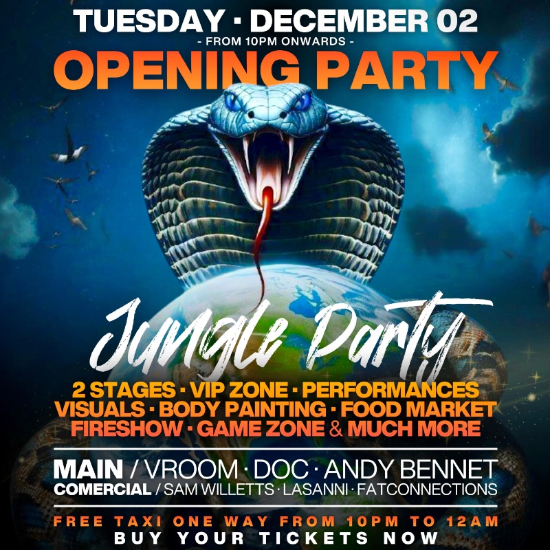SECRET JUNGLE KOH TAO PARTY - 2 DECEMBER