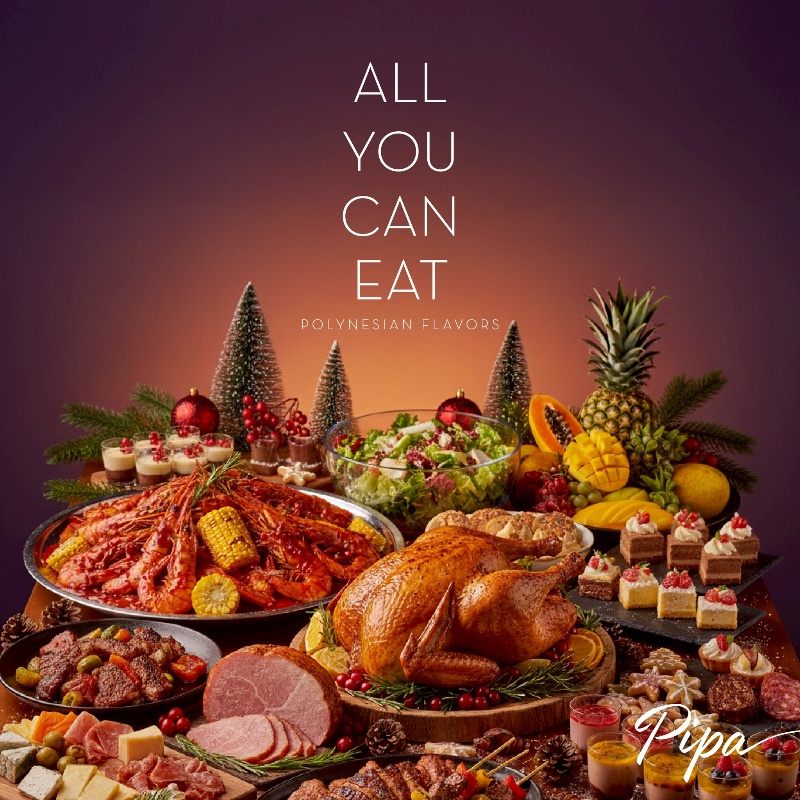 Tropical Feast Hour Christmas & New Year's Eve Dinner | Pipa Hotel Bangkok