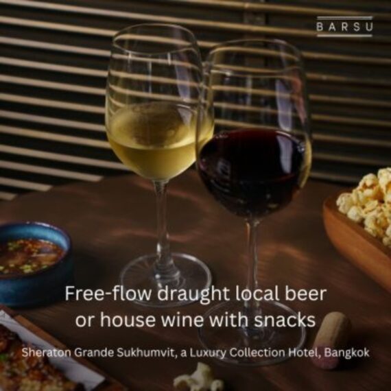 Free-flow draught local beer or house wine with snacks - BARSU
