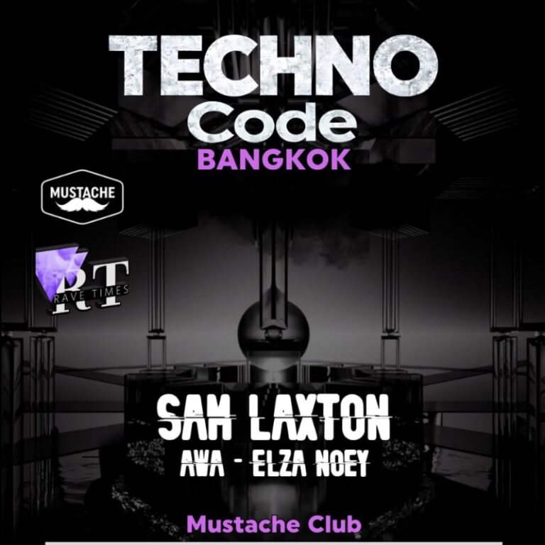 Techno Code (130 - 138bpm) with: Sam Laxton | Mustache Club, by Rave Times - Copy