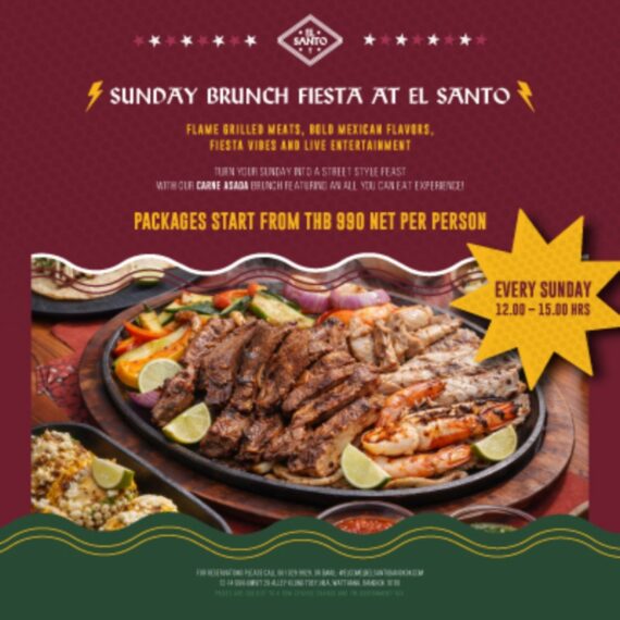 Sunday Brunch Carne Asada – El Santo Bangkok