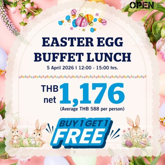 Easter Buffet Lunch 🐰 Buy 1 Get 1 Free | Doubletree by Hilton Bangkok Ploenchit