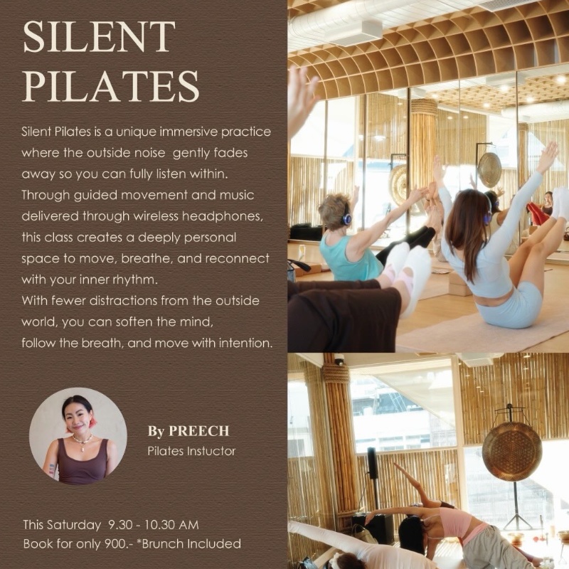 Silent Pilates & Brunch Experience at Lucca Thonglor