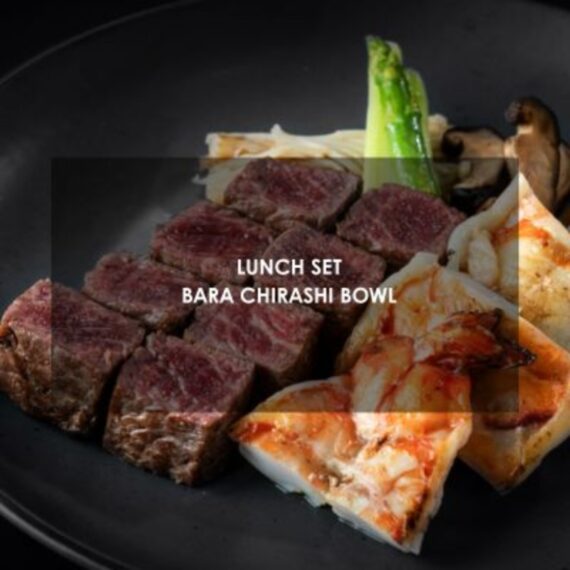 Lunch Set Bara chirashi bowl