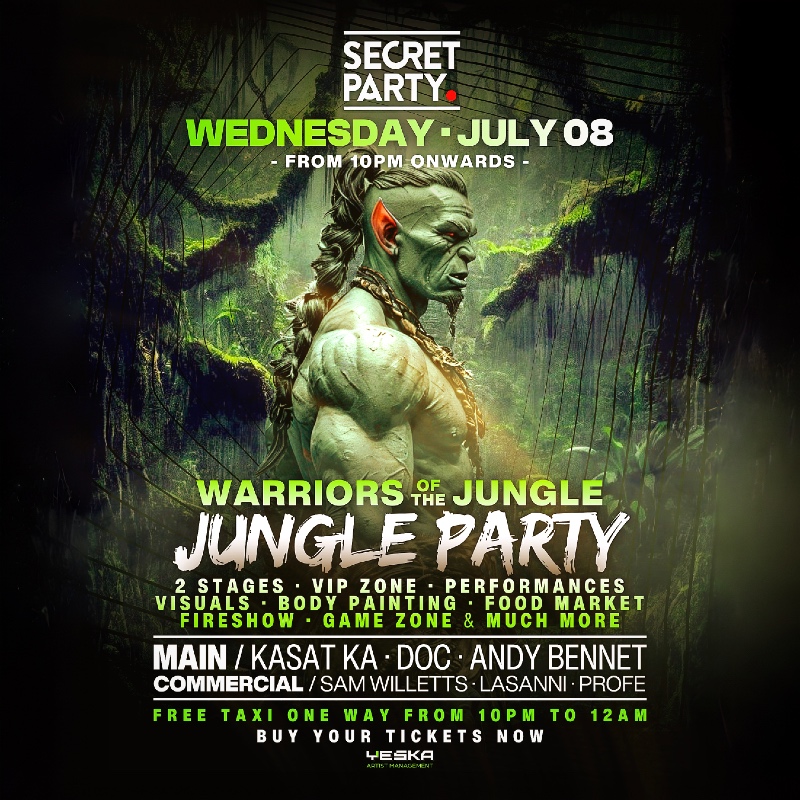 SECRET JUNGLE PARTY KOH TAO - 08 JULY