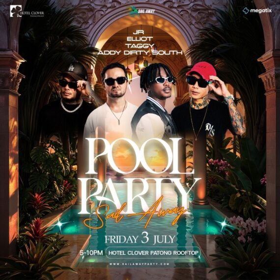 Rooftop Pool Party at Hotel Clover Patong Phuket