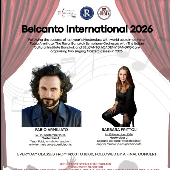 OPERA SINGIN MASTERCLASS 2026 in Bangkok
