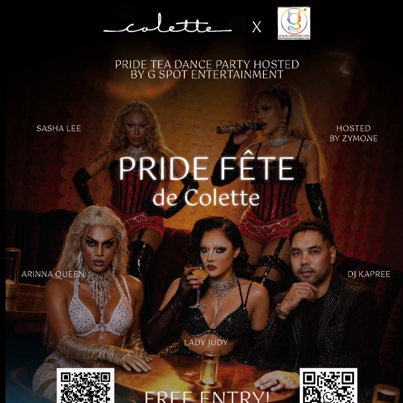 Sun 28th June Pride T-dance party @ Colette Bar, KROMO Bangkok