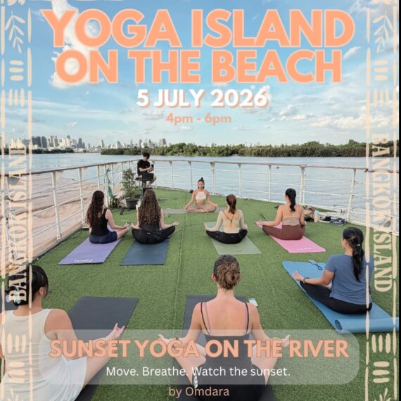 Yoga Island on the Beach