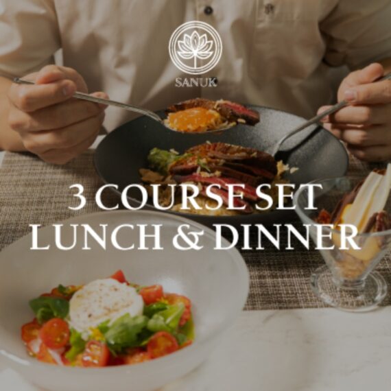 3-Course Set Menu at SANUK