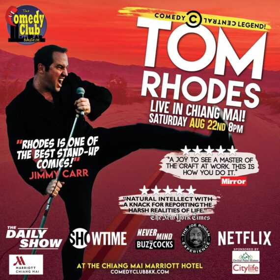 Stand-Up Comedy - TOM RHODES (Netflix, Comedy Central) - Live in Chiang Mai!