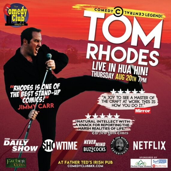 Stand-Up Comedy - TOM RHODES (Netflix, Comedy Central) - Live in Hua Hin!