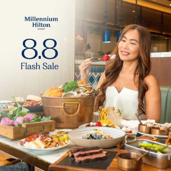 8.8 FLASH SALE - FLOW Restaurant at Millennium Hilton Bangkok
