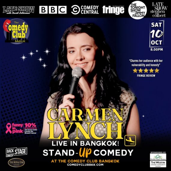 Stand-Up Comedy - CARMEN LYNCH (Jimmy Fallon, BBC, Comedy Central) - Live in Bangkok!
