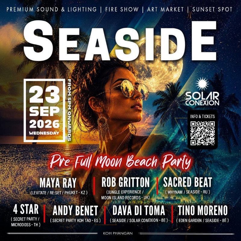 SEASIDE PRE FULL MOON BEACH PARTY