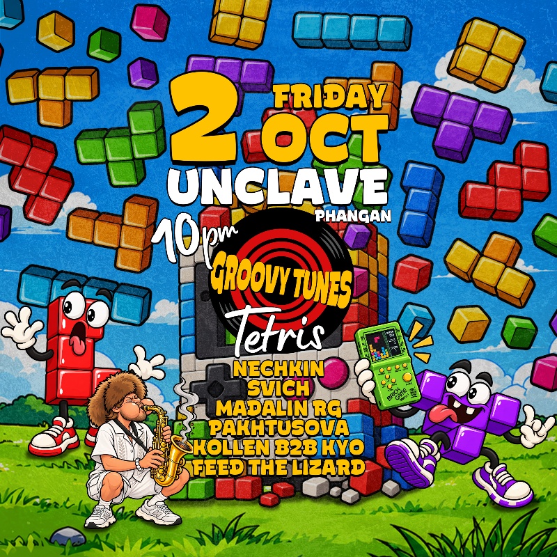 Groovy Tunes: Tetris @ Unclave Phangan