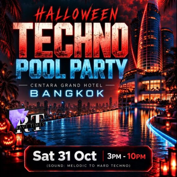 Halloween Techno Pool Party | Centara Grand at Central World, by Rave Times