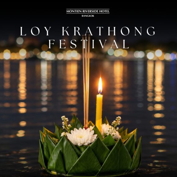 Loy Krathong by the River at Montien Riverside Hotel Bangkok